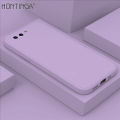 Hontinga for Huawei P10 Back Cover Simple Candy Color Square Edge Liquid Silicone Phone Case. 