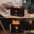 Flame Humidifier and Aroma Diffuser (RGB, 16 colors). 