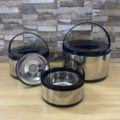 FENGTIANLI  Branded 3 Pieces Hot Pot Set - Stainless Steel Inner Bowl-Capacity ( 8 Liter /4 Liter /2 Liter). 