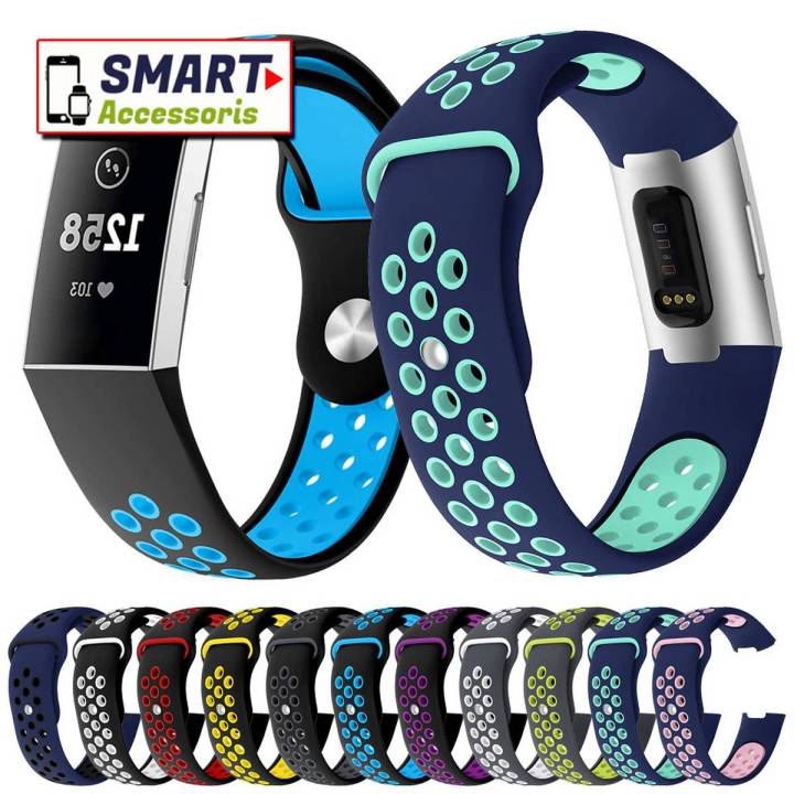 High Quality Sport Silicone Watch Band Strap For FITBIT Charge 3 And ...