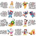 Disney Winnie Piglet Stitch Metal Cutting Dies Pluto Mickey Mouse Die Cuts for DIY Scrapbooking Paper Cards Crafts New 2022 Dies. 