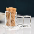 Toothpick Box Thickened Acrylic Transparent Square Portable Storage Box Cuilei. 