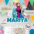Personalised Digital Cake Topper Frozen Theme topper for Birthday Party Celebration & Cake Decoration. 