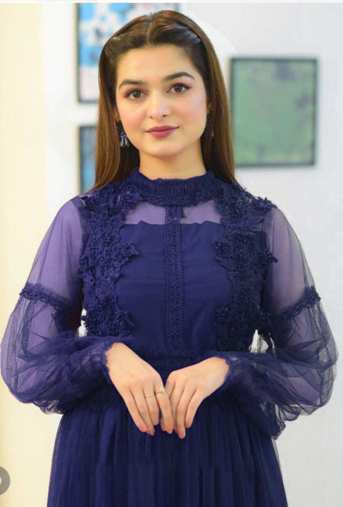 Lace%20Flower%20Net%20Long%20Maxi%20Dress%20for%20Women%20and%20Girls,%20Lantern%20Sleeve%20Voile%20Princess%20Dress,%20Elegant%20Retro%20Style%20-%20Image%204