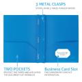 2 6 3 & And Office Folder Colored - Pack File School Colorful Fasteners Colors With Folders Plastic. 