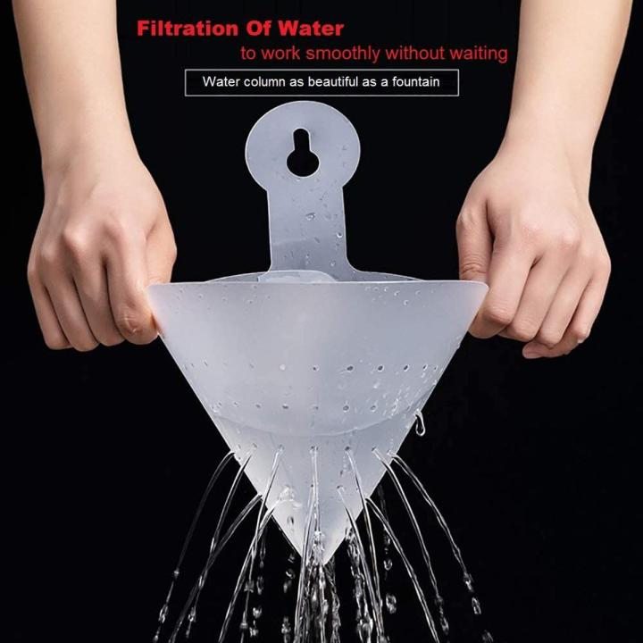 Plastic Kitchen Sink Stopper, Self-Standing Drain Catcher Drain Funnel