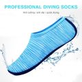 【Footprint】 Unisex Water Shoes Beach Swimming Aqua Shoes Men Women Sports Water Diving Underwater Socks Breathable Seaside Socks. 