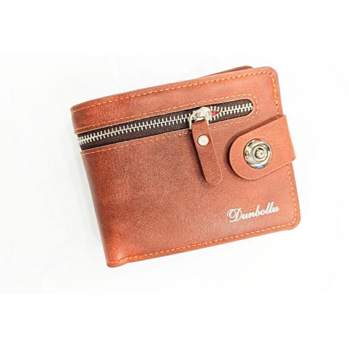 Daraz Mens Leather Trifold Wallet With Coin Pocket Dunbollu New - Main Image