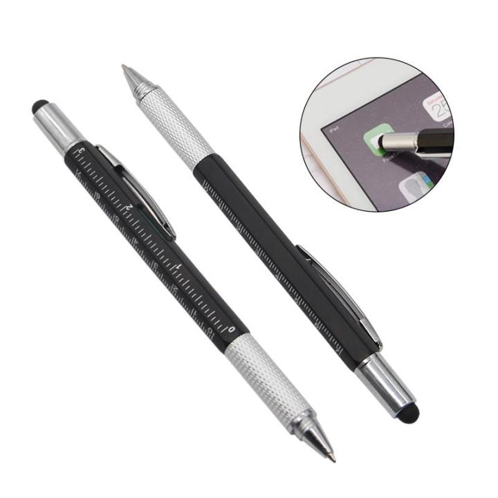 7%20in%201%20Multi%20functional%20Touch%20Screen%20Stylus%20Ballpoint%20Pen%20with%20Screwdriver%20Spirit%20Level%20Scale%20Ruler%20-%20Black%20-%20Image%204