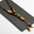 Heaert Sharp Ceramics Bead Necklace Chinese Style Tassel Necklaces Vintage Ceramic Beads Women Necklaces Iy268. 