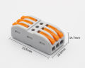 PCTQuick Terminal Wire Connector Soft Hard Wire Universal Connector Push-Type Multifunctional Lighting Electronic. 