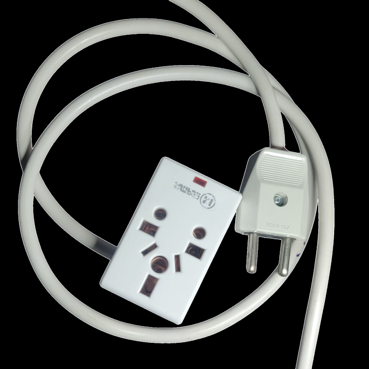 Multi Socket Extension Lead With Flexible HQ Copper Cable | Daraz.pk