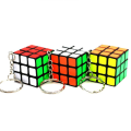Rubiks Cube 3x3 Stickers Small Key Chain Cube Puzzle Key Chain - Pocket Magic Cube Puzzle Key Ring 1- Piece. 