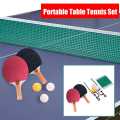 Ping Pong Balls Training Accessories Indoor Exercise for Men and Women Personal Use Sports, Wooden Table Tennis Racket Set with 2 Bats and 3 Ping Pong Balls, Portable Table Tennis Net Bracket Ping-Pong Paddles Kit Set. 