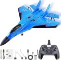 Techmanistan ZY-530 PRO RC Airplanes, Remote Control EPP Foam Aircraft Fighter with LED Light - Multicolor. 