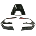 3PCS For Toyota Corolla 2019-2020 Spare Parts Accessories Carbon Fiber Style Hatchback Steering Wheel Switch Button Cover Trim. 