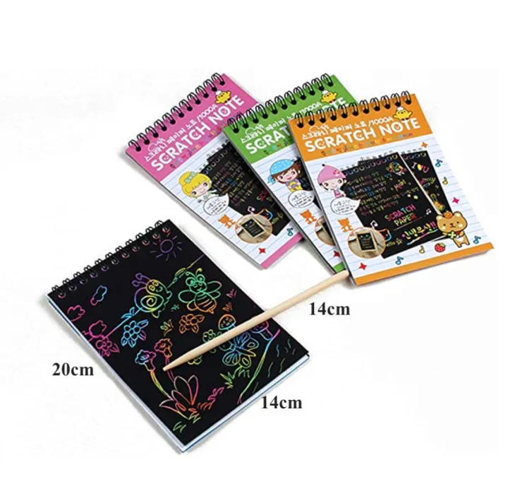 Colorful%20Scratch%20Note%20Pad%20Rainbow%20With%20Wooden%20Stick%20For%20Kids%20-%20A3,%20A4,%20A5,%20A6%20Size%20-%20Image%203