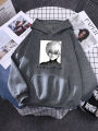 Ken Kaneki Tokyo Ghoul Print Women Hoody School Simple Pullovers Outdoor Casual Sweatshirt Autumn Comfortable Female Pullovers. 