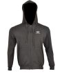 Icono Couture Black Color Fleece Zipper Hoodie Men for Winter. 