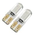 1pair T10 W5W LED car interior light cob marker lamp 12V 194 501 bulb wedge parking dome light white auto for lada car styling (Red) - Red (red). 