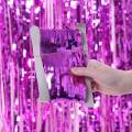 Back Drop Foil Rain Curtain Fringe Curtains For Birthday Wedding Party Decoration. 
