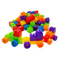 Mega Blocks Cute Panda - 90 Pcs Building Blocks Bucket Jar - Multicolor. 