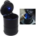 Car Ashtray / Car Cup Holder Ash Tray with Blue LED Light. 