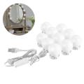 Hollywood Style LED Vanity Mirror Lights Kit With 10 Dimmable Light Bulbs. 