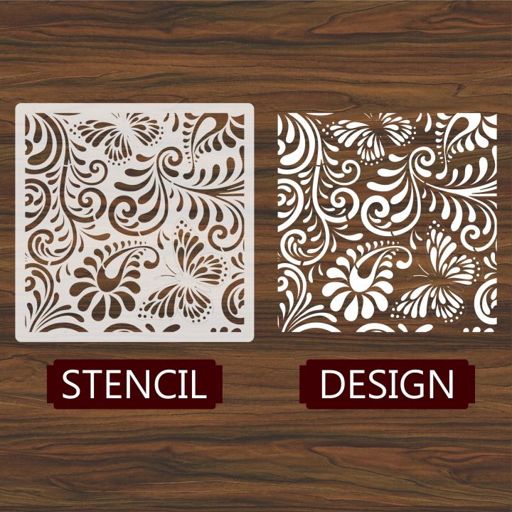 Foral%203d%20seamless%20Reusable%20Stencil%20For%20wall%20Painting%20Art%20DIY%20Home%20Decor,%20Album%20Crafts%20and%20Canvas%20-%20Image%204