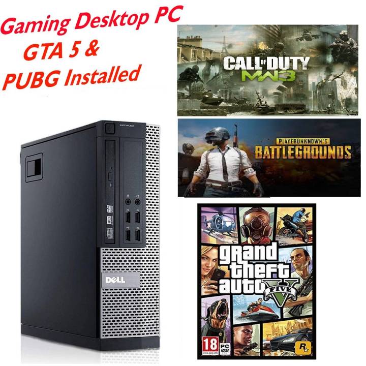 Complete Desktop Computer 7010  Gaming Pc - Core i5 3rd Gen - 4GB RAM DDR3 - 320GB Hard Disk -1GB Dedicated Graphics Card - GTA 5 & PUBG or Call Of Duty Games Installed