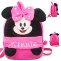Minnie Mouse Plush Backpack Baby Small Mickey Mouse Backpack Cute Early Education Garden Cartoon Toy Bag 1-3 Year Old Kids. 