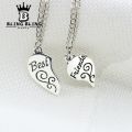 Best Friends Alloy Heart Pendant Girlfriend Necklace. 