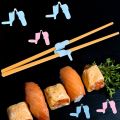 3pcs/pack Portable Silicone Training Chopsticks Connector Bear Chopsticks Corrector Finger Cover Children's Training Chopsticks Chopstick Helpers Kitchen Tableware Kids Enlightenment. 