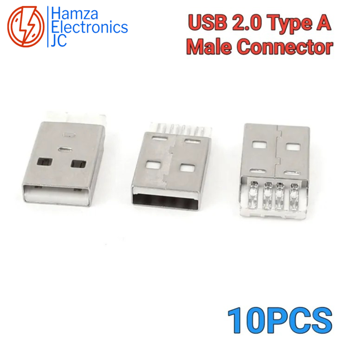 10/25/50PC's USB Jack A Type Male Plug Connector