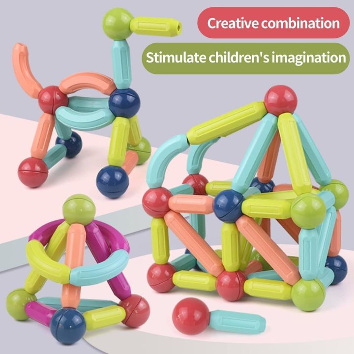 Magnetic Stick and Balls | Intelligent Magnetic Construction Set for Brain Development