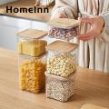 Food Storage Container Food Sealed Jar Set for Kitchen Storage Durable Easy to Clean Containers for Rice Grains 450ml/650ml/900ml Sizes Available Practical Food Storage Jar. 