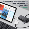 OTG Adapter For iPad iPhone 13 12 11 14 Pro Max XS XR 8 Plus 2 in 1 USB3.0 Converter Cable for Mouse Keyboard Camera Card Reader. 