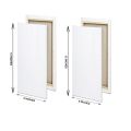 2 Piece Of 6X12 Inches Canvas For Painting - 6 x 12 Canvas Board. 