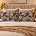 2 PCS  Pillow Cover Set 19 x 29 inch with Flap and piping | 100% PURE COTTON | PRINT & DYED | NO FADE | ENVELOPE CLOSURE | TAKYA COVER. 