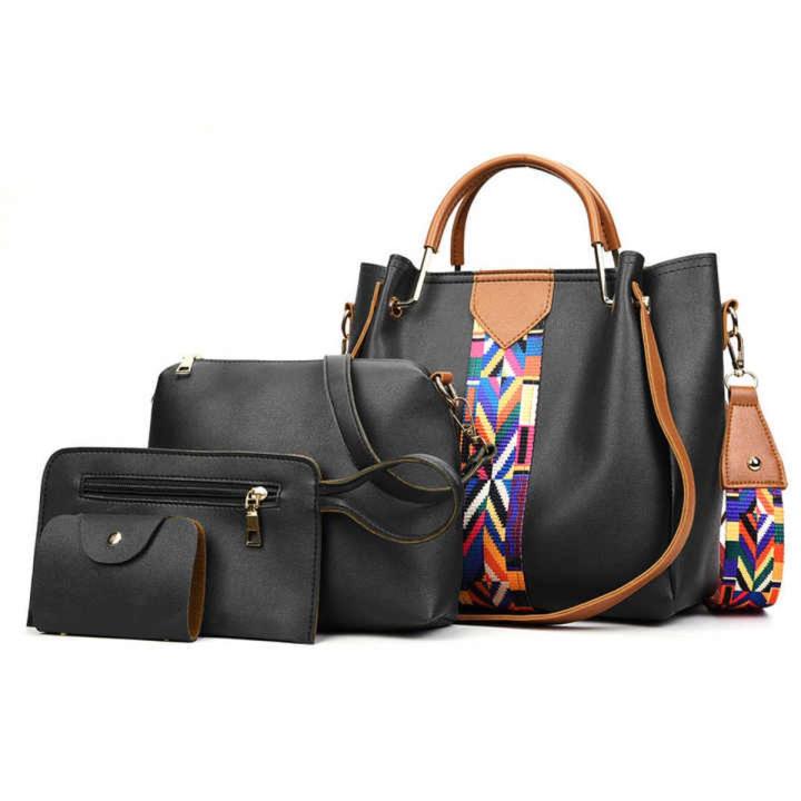 4 pcs hand bag set for ladies