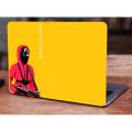 Squid Games Web Series Yellow, Laptop Skin Vinyl Sticker Decal, 12 13 13.3 14 15 15.4 15.6 inch Laptop Skin Sticker Cover Art Decal Protector Fits All Laptops. 