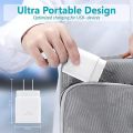 Original 25W Super Fast Charger PD Quick Charging | Super Fast Charger with Dual Type C Cable | Compatible 25W Samsung Charger | 25W PD Travel Adapter with Type C to Type C Cable | 25W PD Super Fast Charging Adapter Compatible for Samsung Galaxy Devices. 