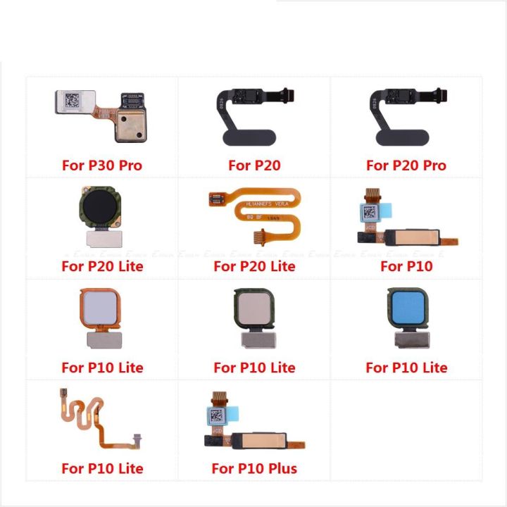 Touch ID Fingerprint Sensor Scanner Connector Flex Cable Parts For HuaWei P30 20 Pro P10 Lite Back Home Return Button Key