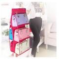 6 Pockets Hanging Handbag Closet Organizer, Purse Storage,Space Saver Bags. 