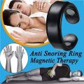 Unisex Magnetic Therapy Slimming Tail Ring Lymphatic Drainage Energy Wellness Ring Anti Snoring Device Sleep Aid Slim Jewelry. 