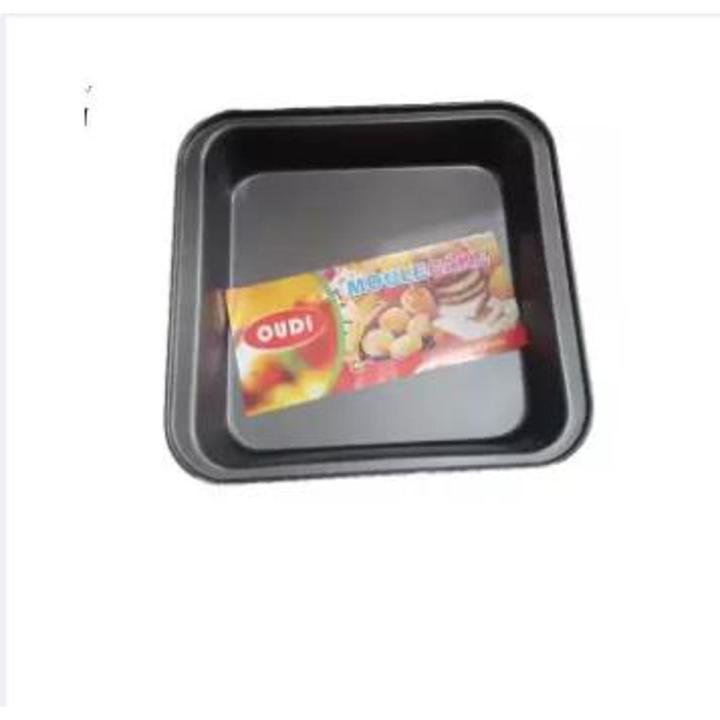 Easy Baking 2 Pound Cake Square Pan-Carbon Steel-Black