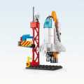 Space Explorers LEGO Rocket Station - Build Your Own Rocket Launcher! (130 Pieces)/ABS plastc/best gift for kids. 
