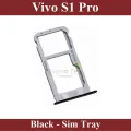 Vivo S1 Pro SIM Tray Sim Jacket Sim Slot Sim Door For Vivo S1 Pro - Black. 