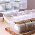 Box Portable Bakery Packaging Box Rectangular Cake Storage Container for 30cmx8.5cmx8cm. 