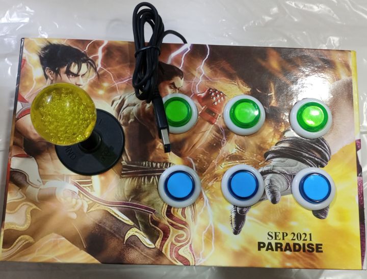 Smooth%20Usb%20Game%20Controller%20Joystick%206%20Buttons%20Game%20Arcade%20Made%20Of%20Wooden%20Box%20Panel%20For%20PC%20Laptop%20Computer%20For%20Win7/8/10%20XP%20-%20Image%202